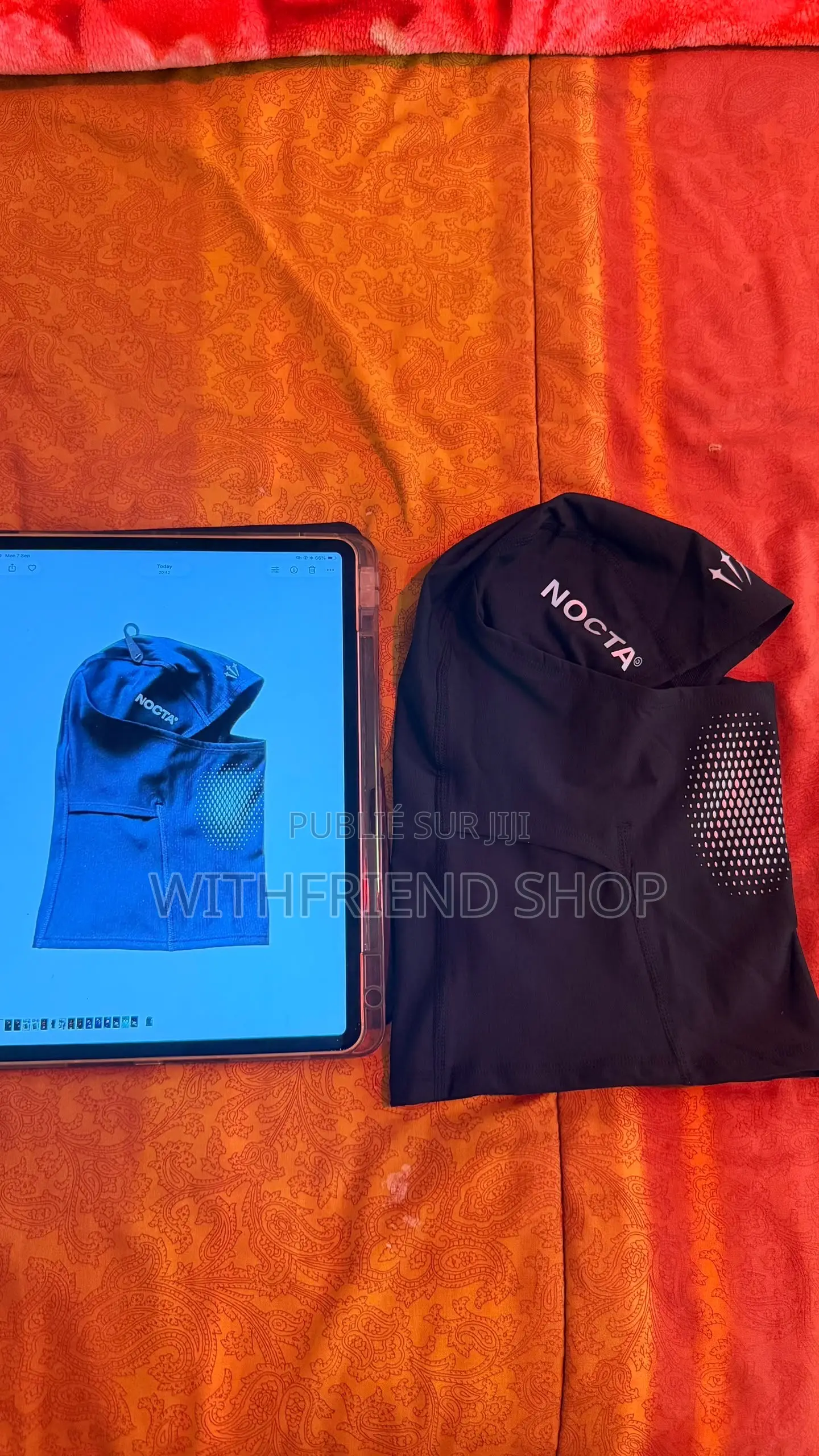Cagoule NOCTA – Noire, Logo Réfléchissant