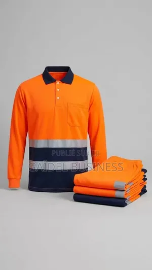 Polo De Sécurité Haute Visibilité Manches Longues