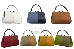 Sac À Main De Femme Chic Bicolore Anse Tressée 8 Couleur À Kolda