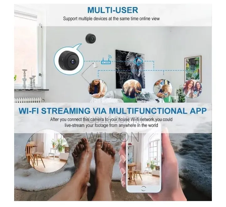 Mini Caméra De Surveillance Wi-Fi