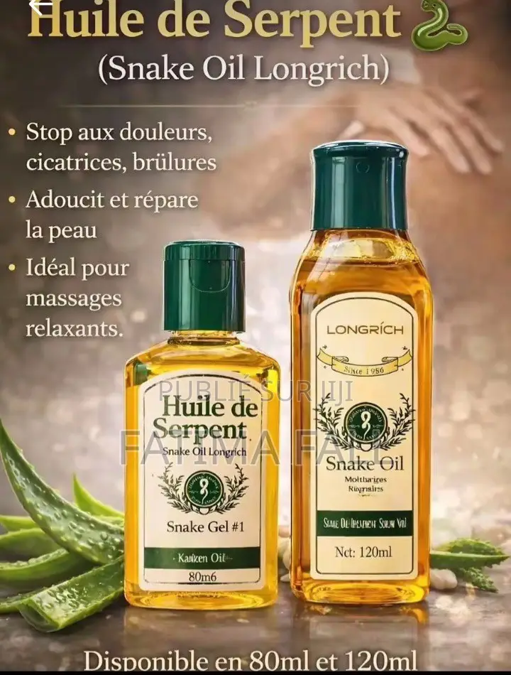 Huile De Serpent Et Snak Oil