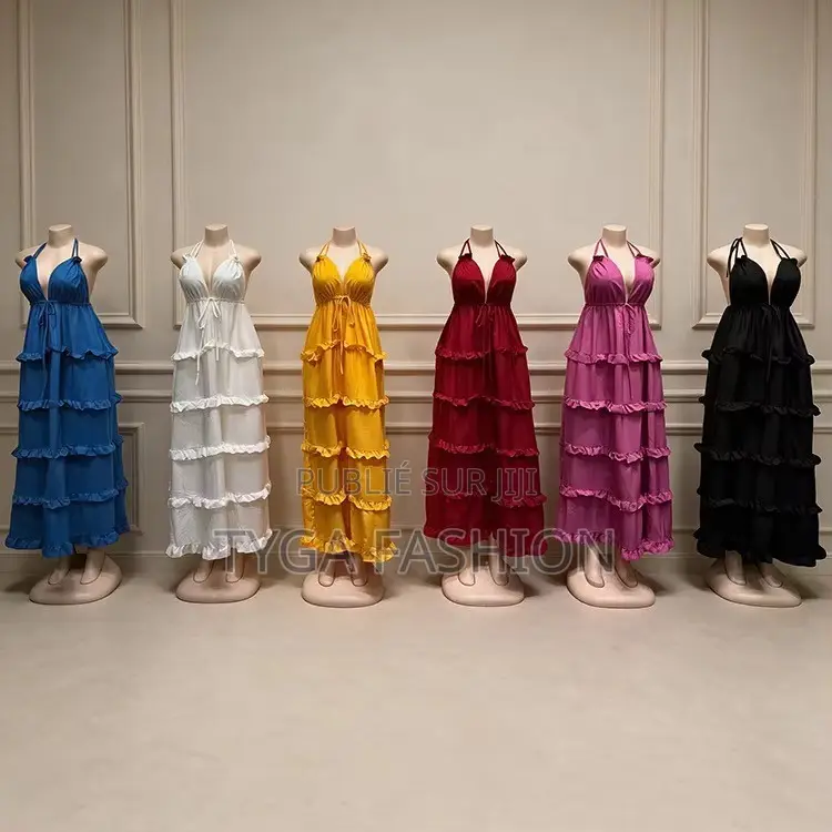 Robe Évasé Plusieurs Couleurs Disponibles