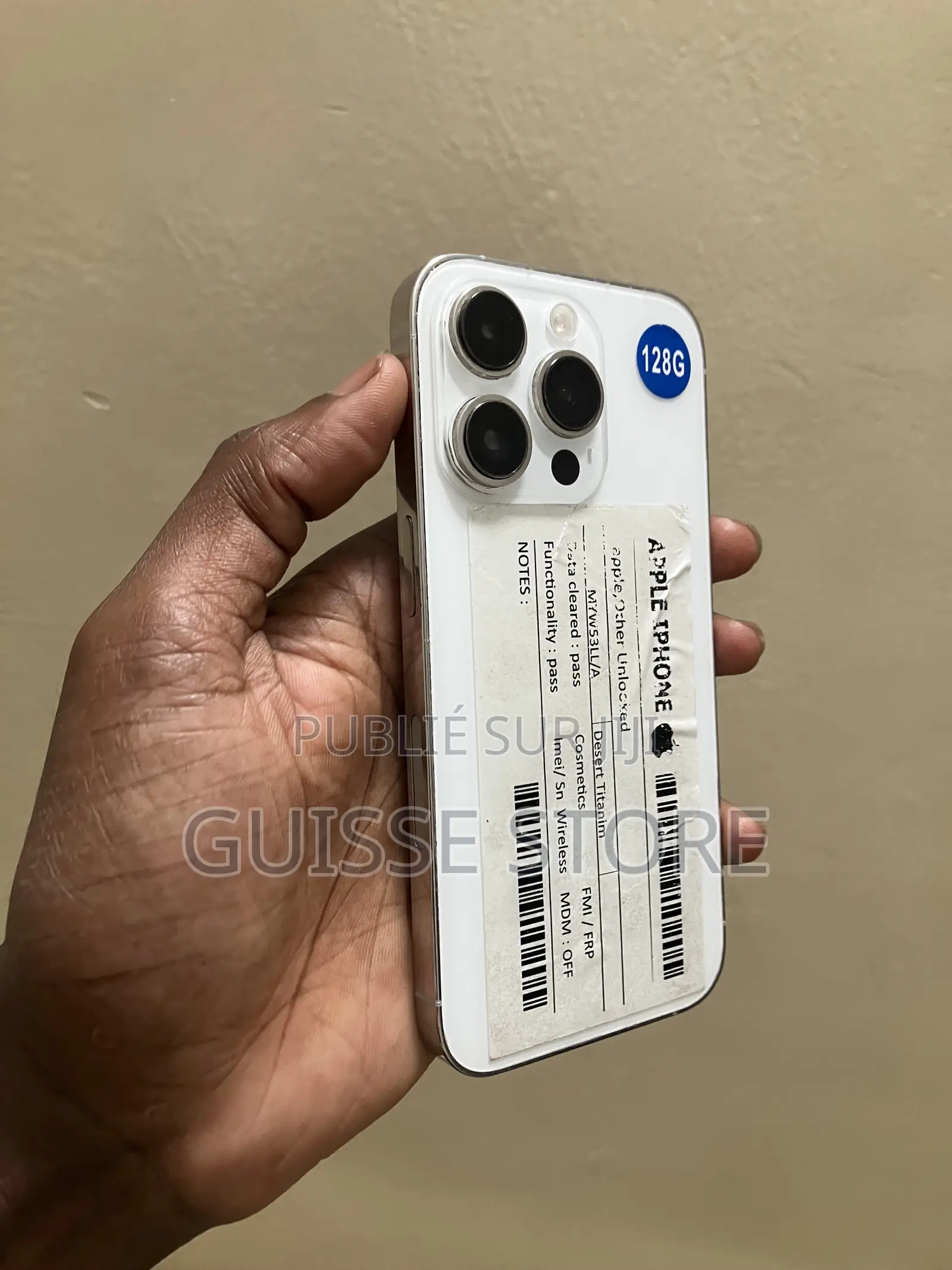 Apple iPhone 14 Pro 128 GB Blanc