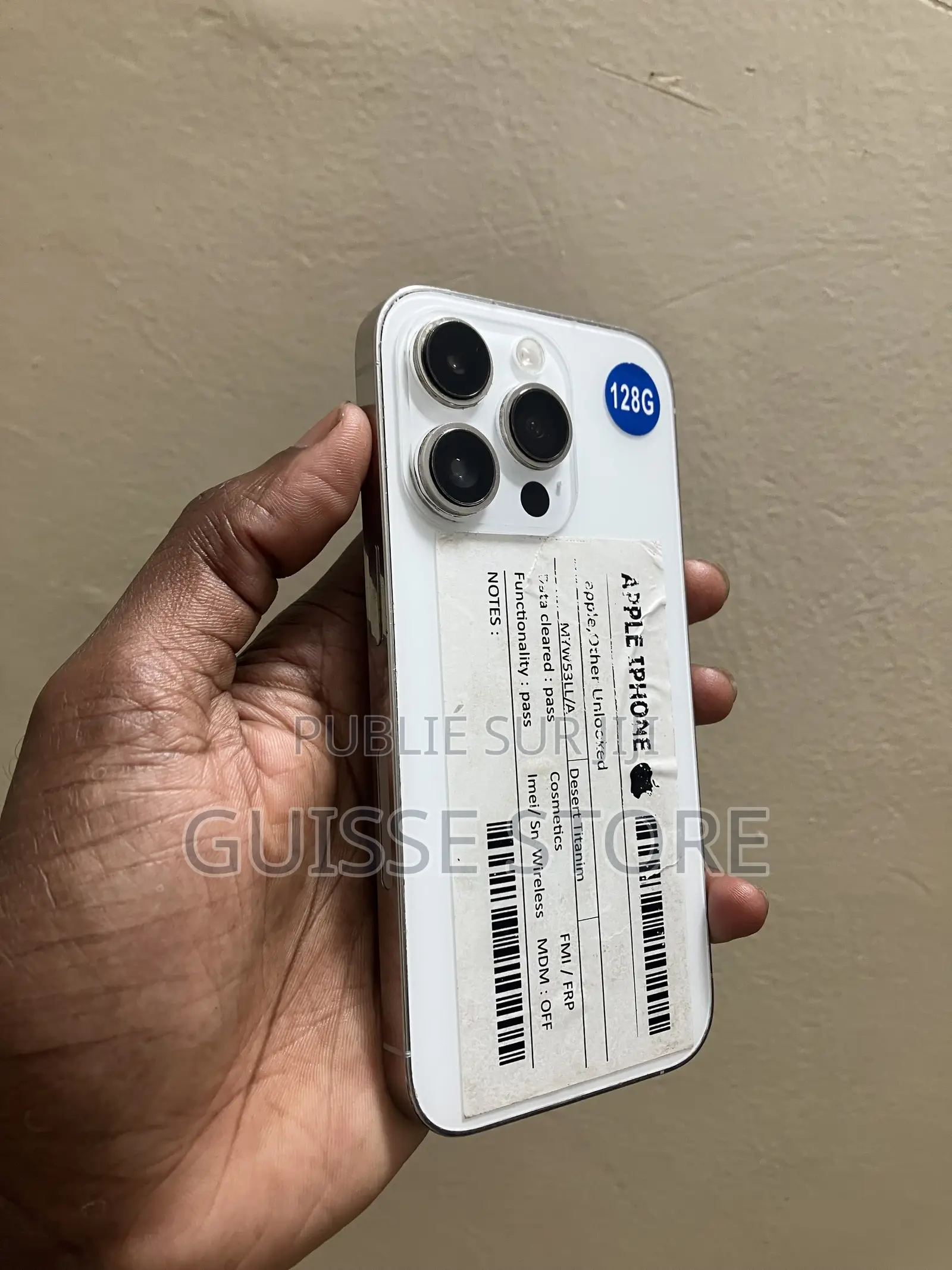 Apple iPhone 14 Pro 128 GB Blanc