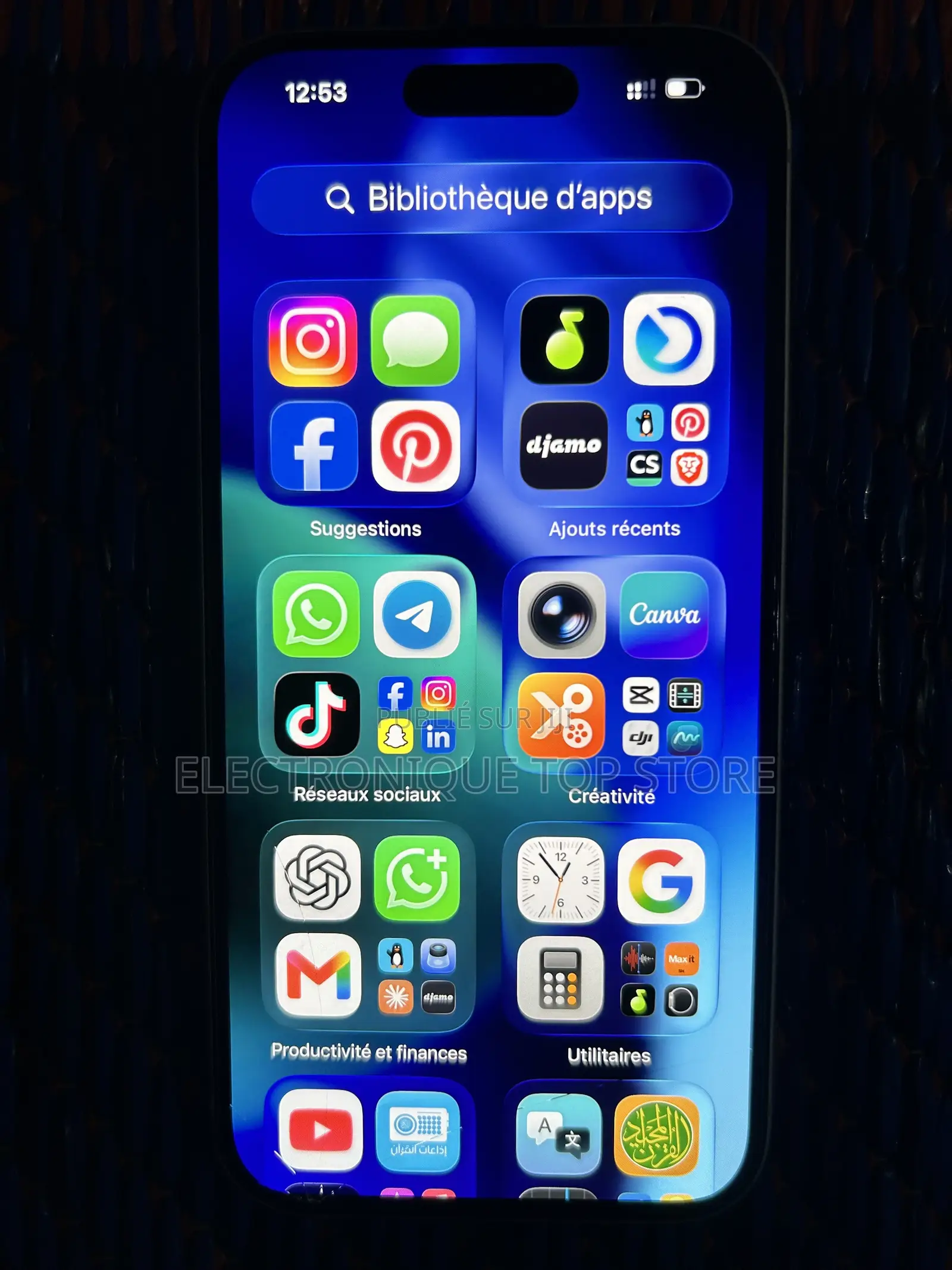 Nouveau Apple iPhone 15 128 GB Bleu