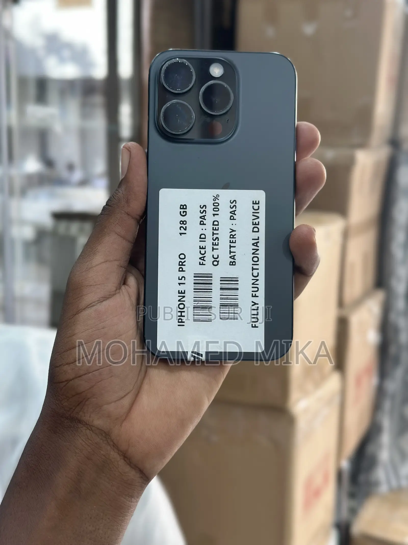 Nouveau Apple iPhone 15 Pro 128 GB Noir