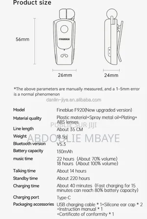 Écouteurs Sans Fil Bluetooth F920 Pro