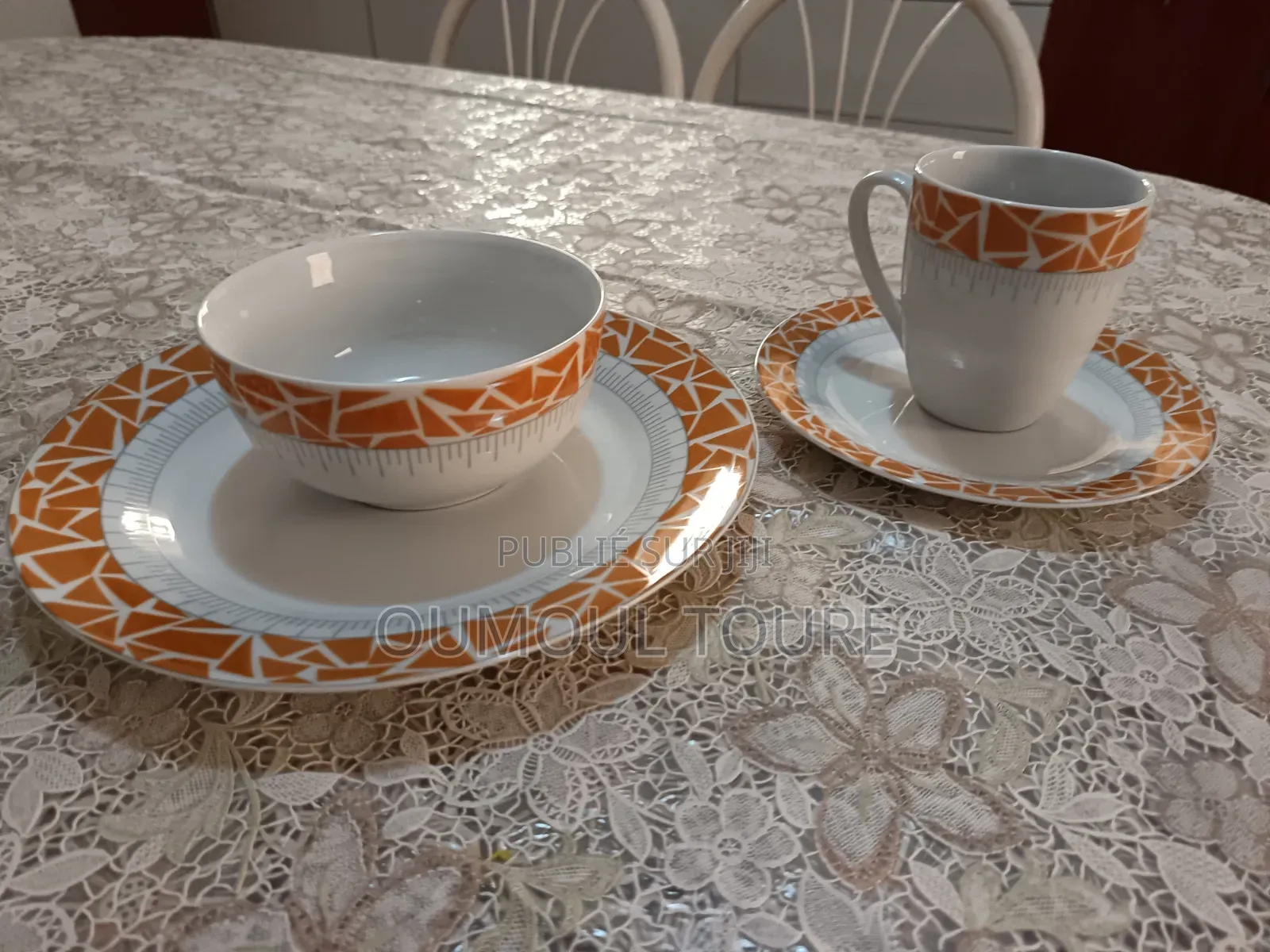 Vaisselle, Assiettes, Ensemble Petit Déjeuner, Diner,