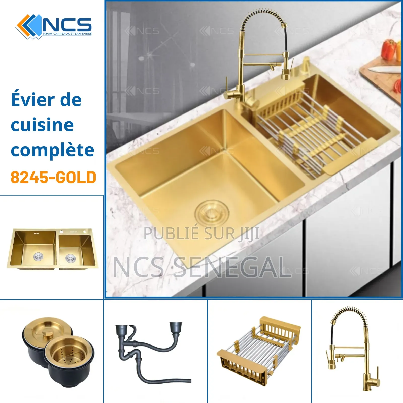 Évier De Cuisine 2 Cuve