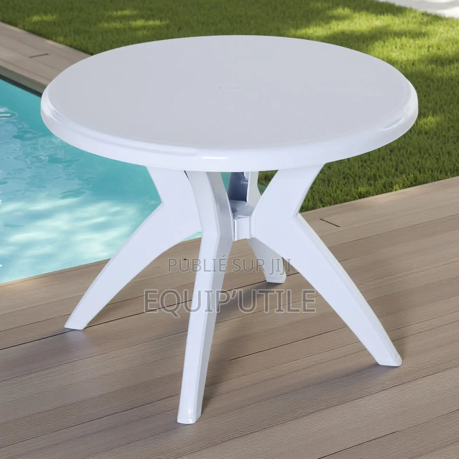 Table Ronde en Plastique