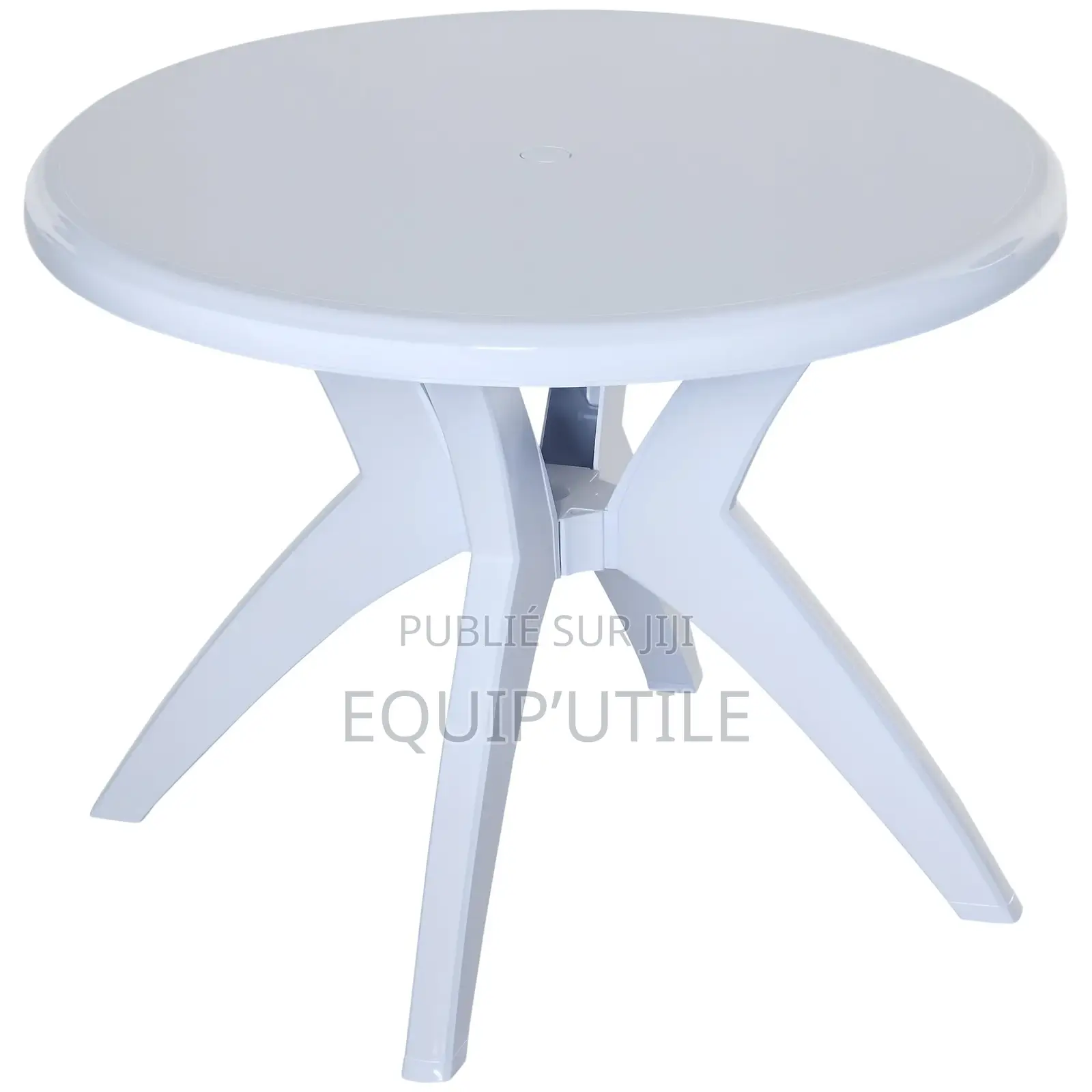 Table Ronde en Plastique