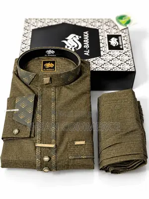 Ensembles Hommes Chics AL-BARAKA (Haut + Pantalon en Coffret)