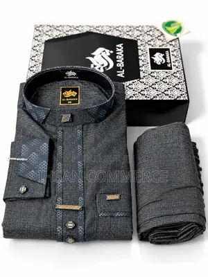 Ensembles Hommes Chics AL-BARAKA (Haut + Pantalon en Coffret)