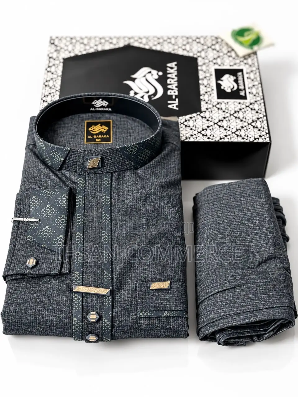 Ensembles Hommes Chics AL-BARAKA (Haut + Pantalon en Coffret)