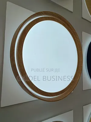 : Plafonnier LED Moderne Cadre Bois - Éclairage Chaud