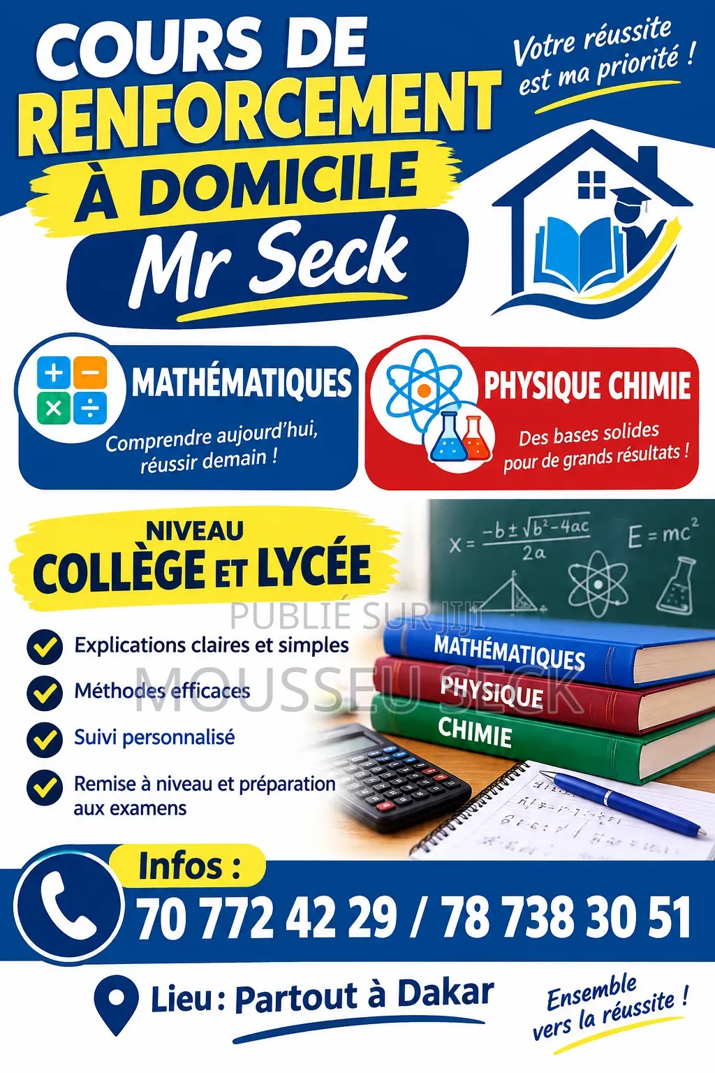 Cours À Domicile en Mathématiques Et Sciences Physiques