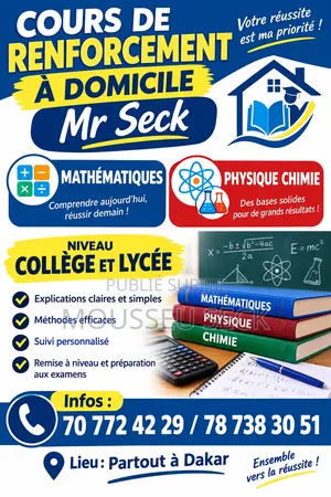 Cours À Domicile en Mathématiques Et Sciences Physiques
