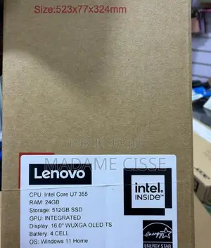 Nouveau Lenovo Yoga 7i 24GB Intel Core Ultra 7 SSD 512GB