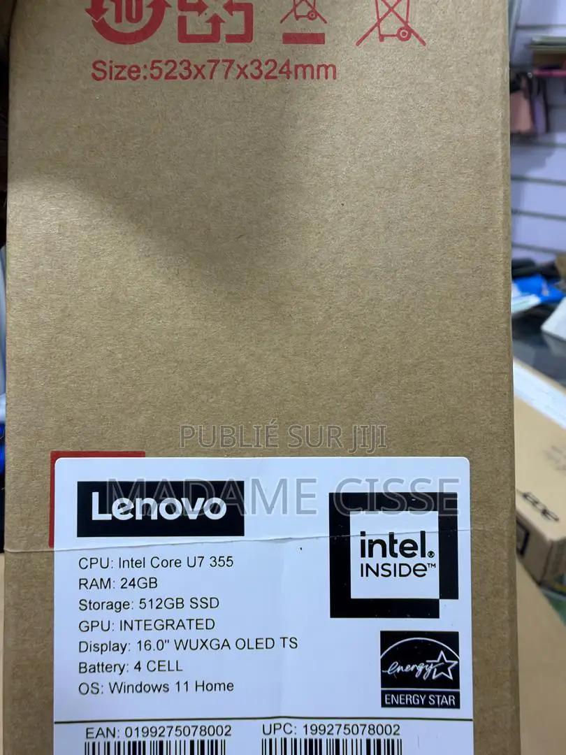 Nouveau Lenovo Yoga 7i 24GB Intel Core Ultra 7 SSD 512GB