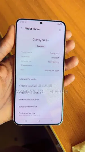 Nouveau Samsung Galaxy S22+ 5G 256 GB Doré