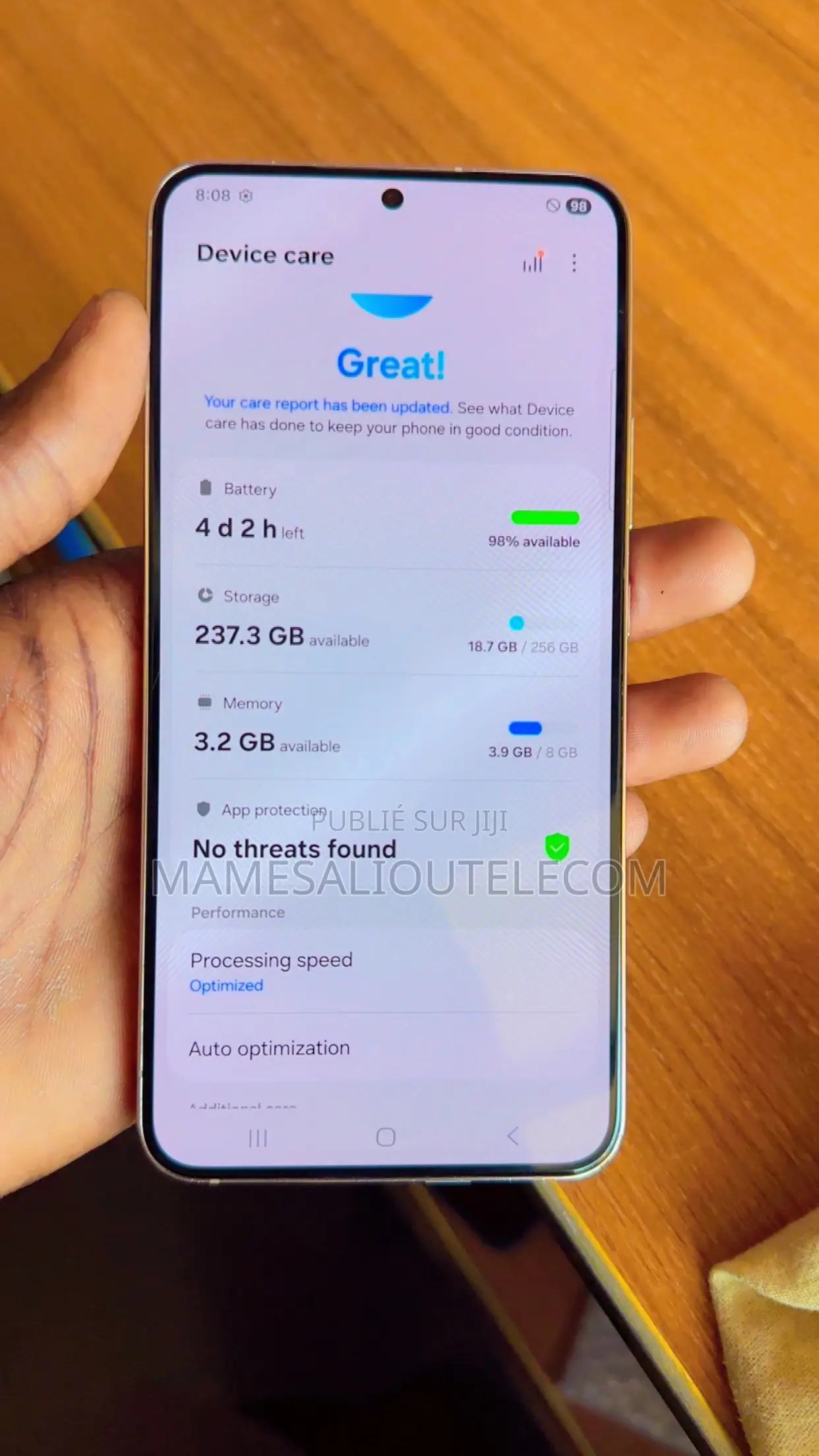 Nouveau Samsung Galaxy S22+ 5G 256 GB Doré