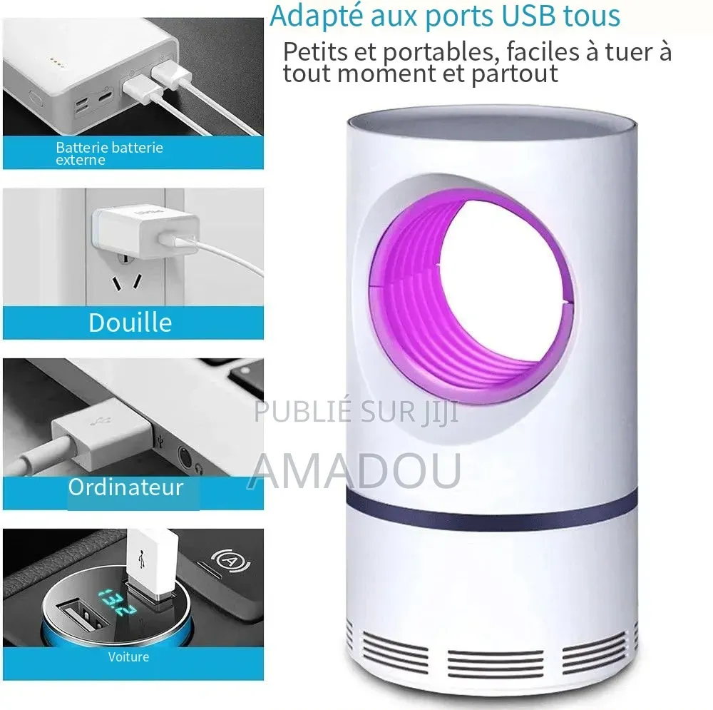 Lampe Anti Moustiques, Avec Lumière UV Sans Odeur