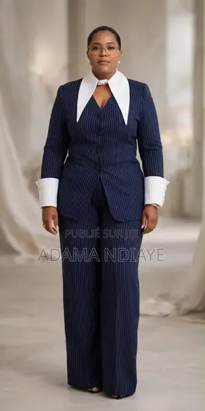 Tailleur Bleu Blanc