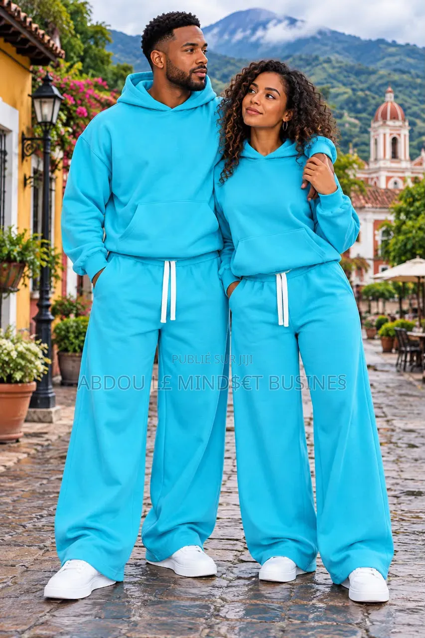 Ensemble Unique Unisexes Pulls Capuchon Bas Large