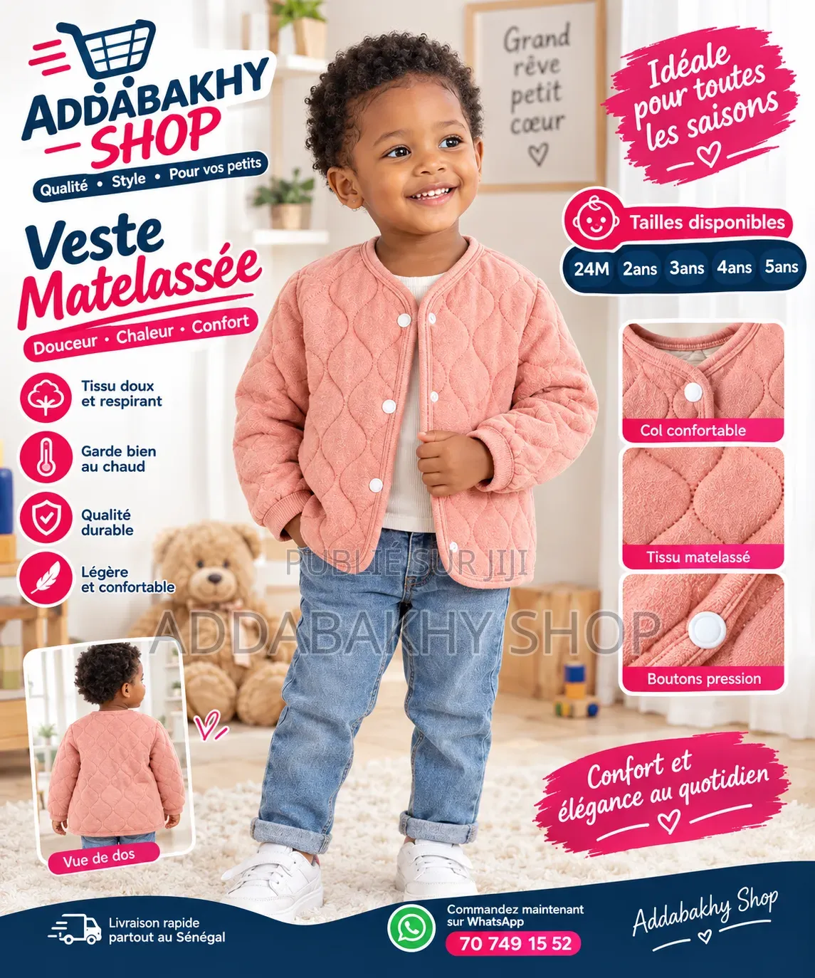 Veste Pour Enfants Filles Très Doux