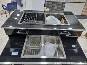 Évier De Cuisine 2 Bacs Avec Robinet Et Ces Accessoires