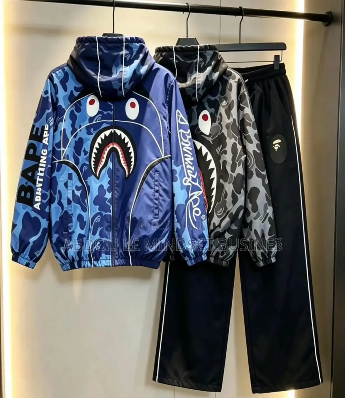 Ensemble Bape Pantalon Capuche Toile Disponible