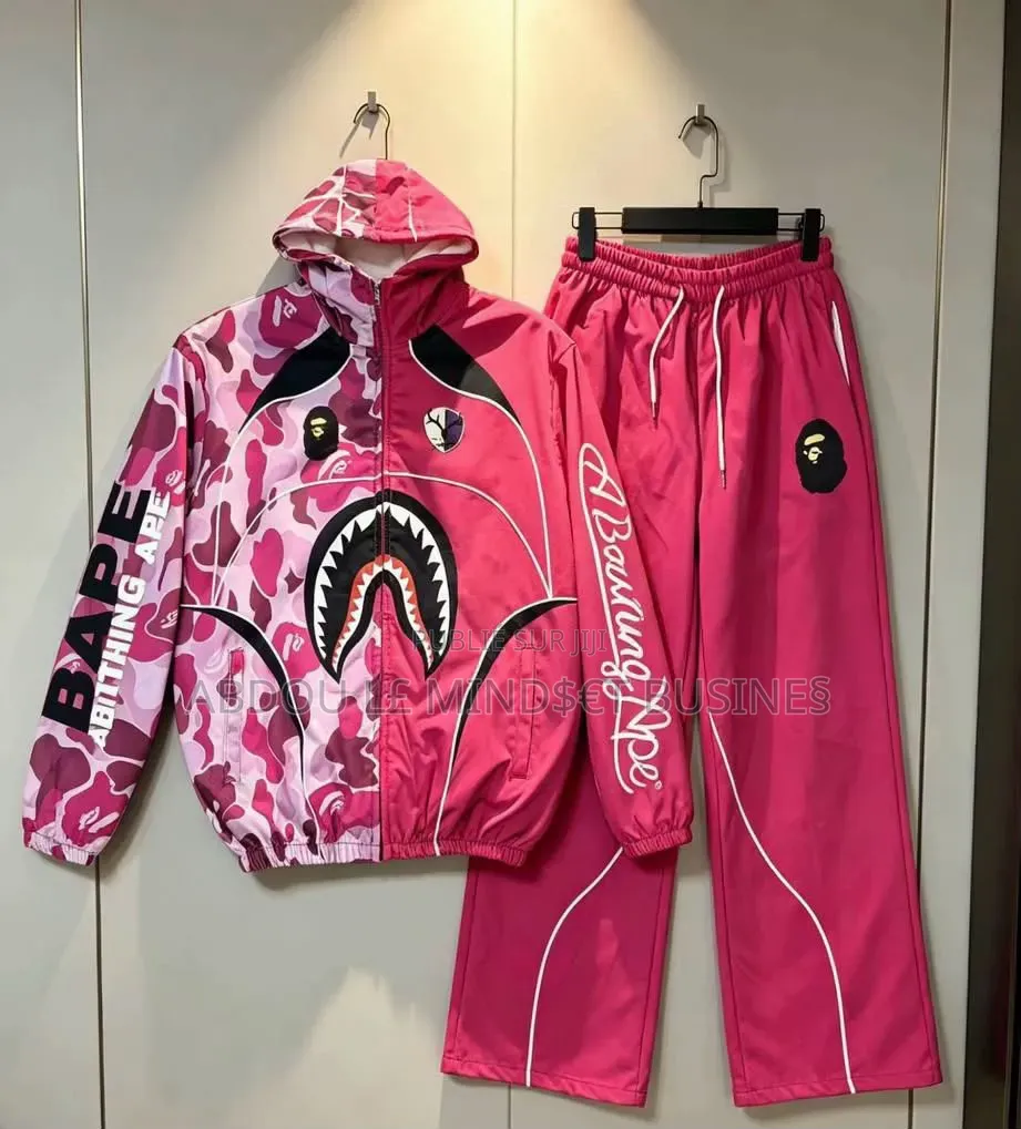 Ensemble Bape Pantalon Capuche Toile Disponible