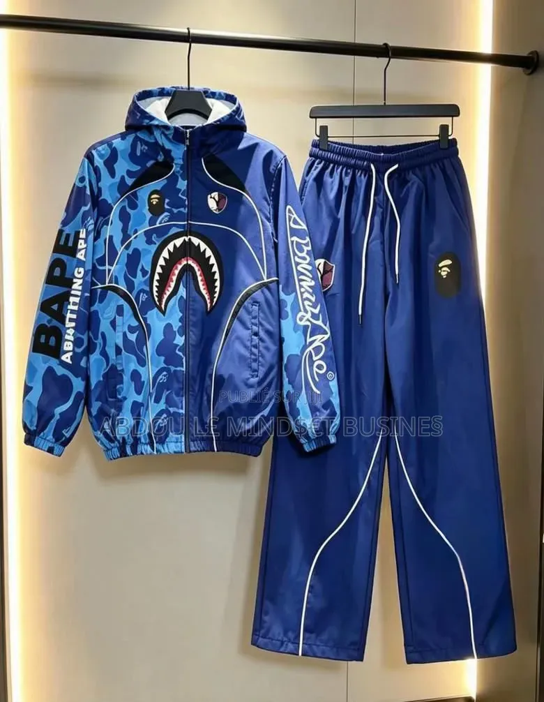 Ensemble Bape Pantalon Capuche Toile Disponible