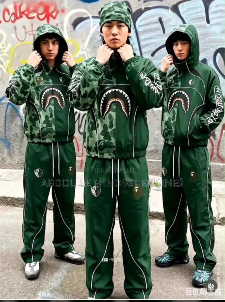 Ensemble Bape Pantalon Capuche Toile Disponible