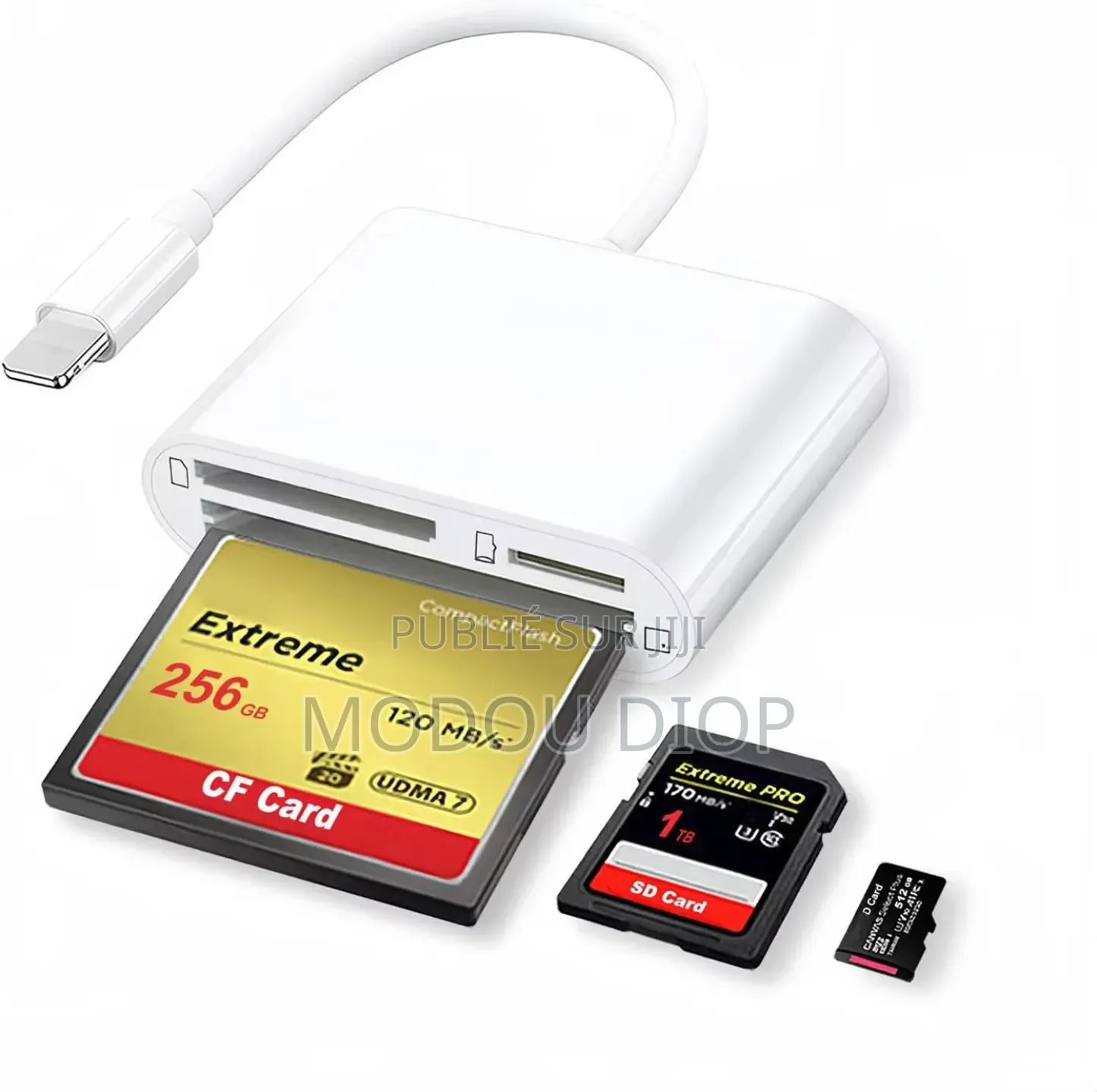 Adaptateur Lecteur Carte CF Et SD Pour iPhone Et Android