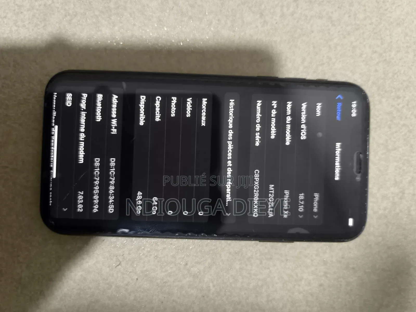 Apple iPhone XR 64 GB Noir