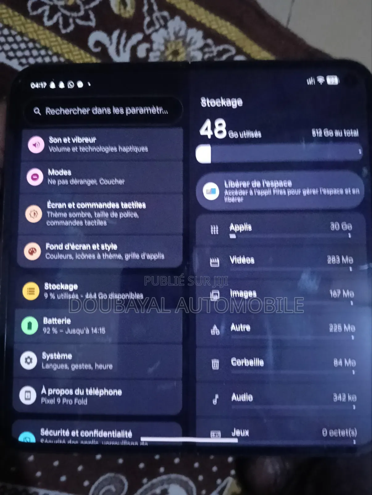 Google Pixel 9 Pro Fold 512 GB Gris