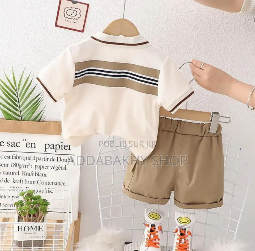 Ensemble Garçon Très Class Beige Marron