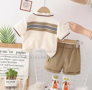 Ensemble Garçon Très Class Beige Marron