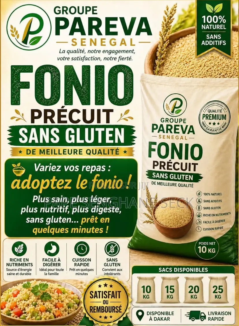 Fonio Précuit (10 Kg - 50 Kg)