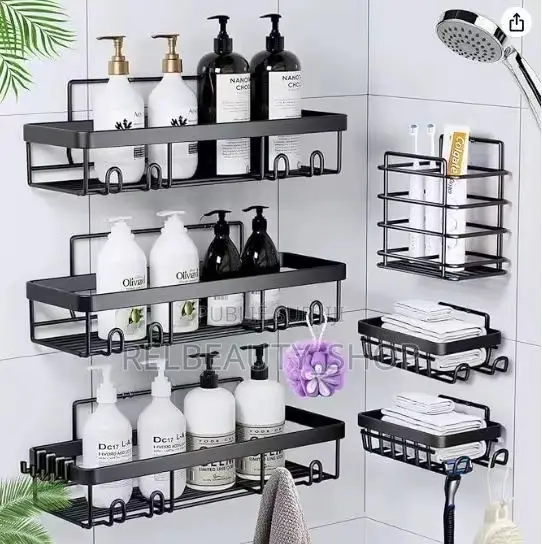 Ensemble 5 Pièces De Rangements Pour Salle De Bain
