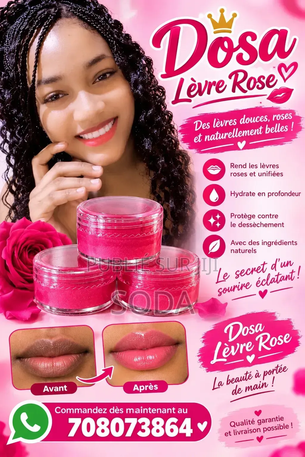 Dosa Gommage Et Lèvre Rose