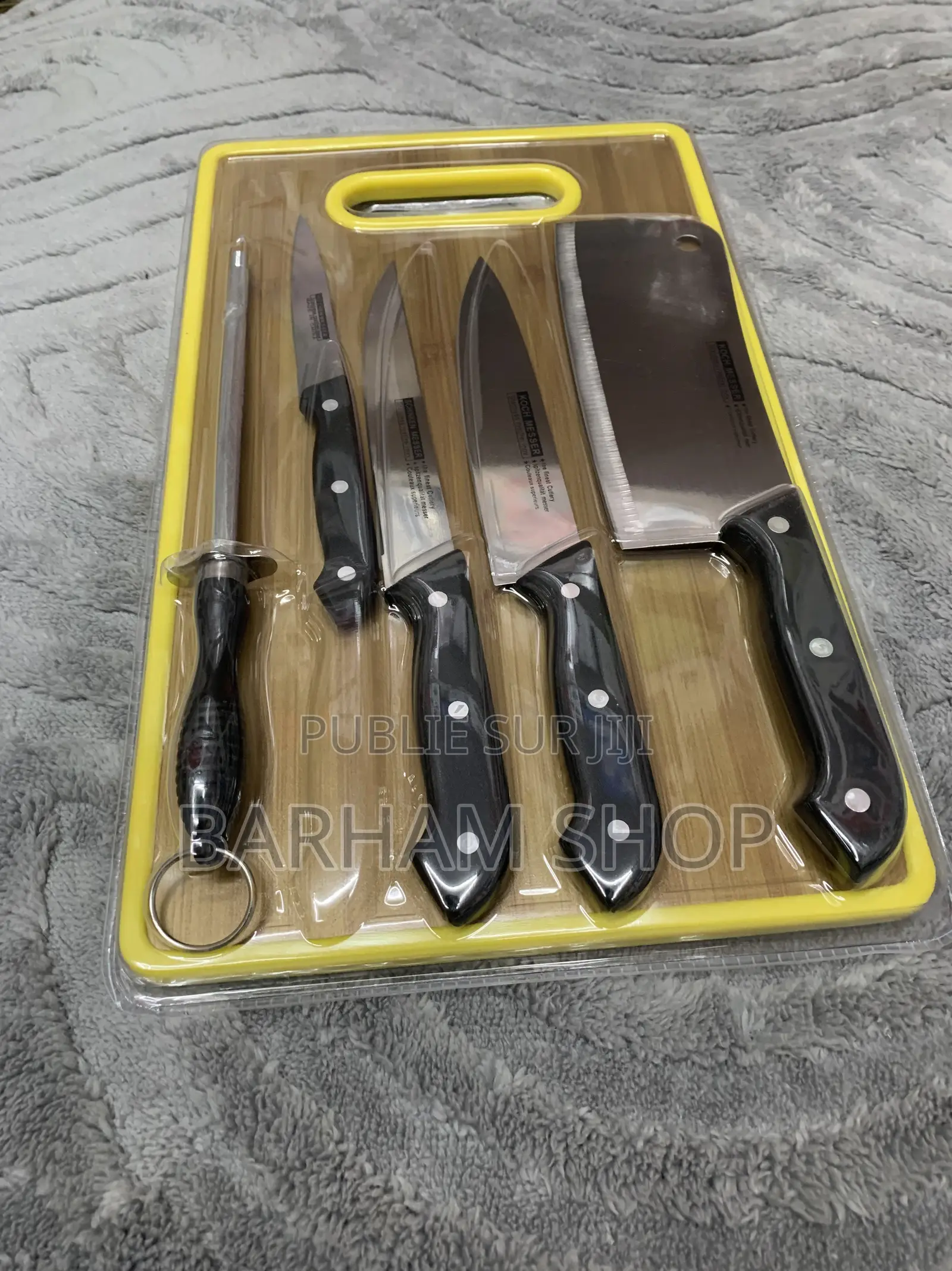Ensemble Couteaux De Cuisine Avec Plateau