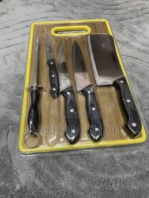 Ensemble Couteaux De Cuisine Avec Plateau