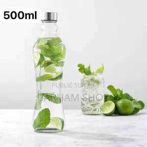 Bouteille d'Eau en Verre 500 Ml Réutilisable