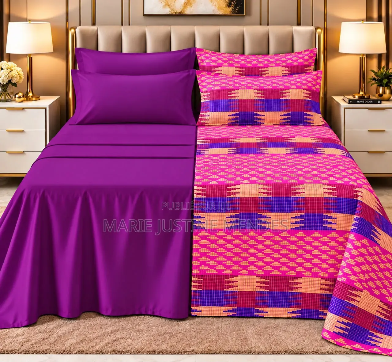 Draps 6 Pièces Motifs Thioub