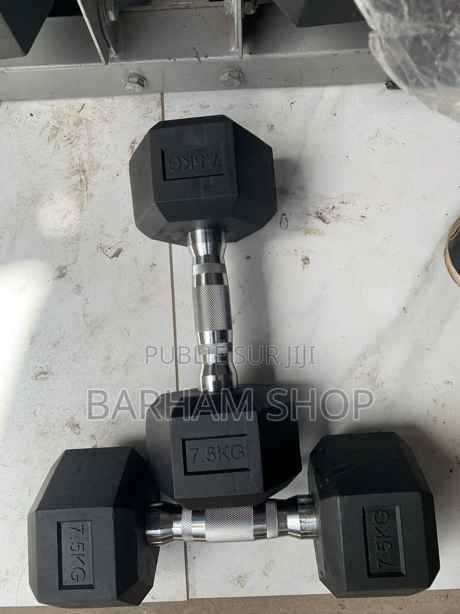 Deux Haltères Hexagonales De 7,5kg