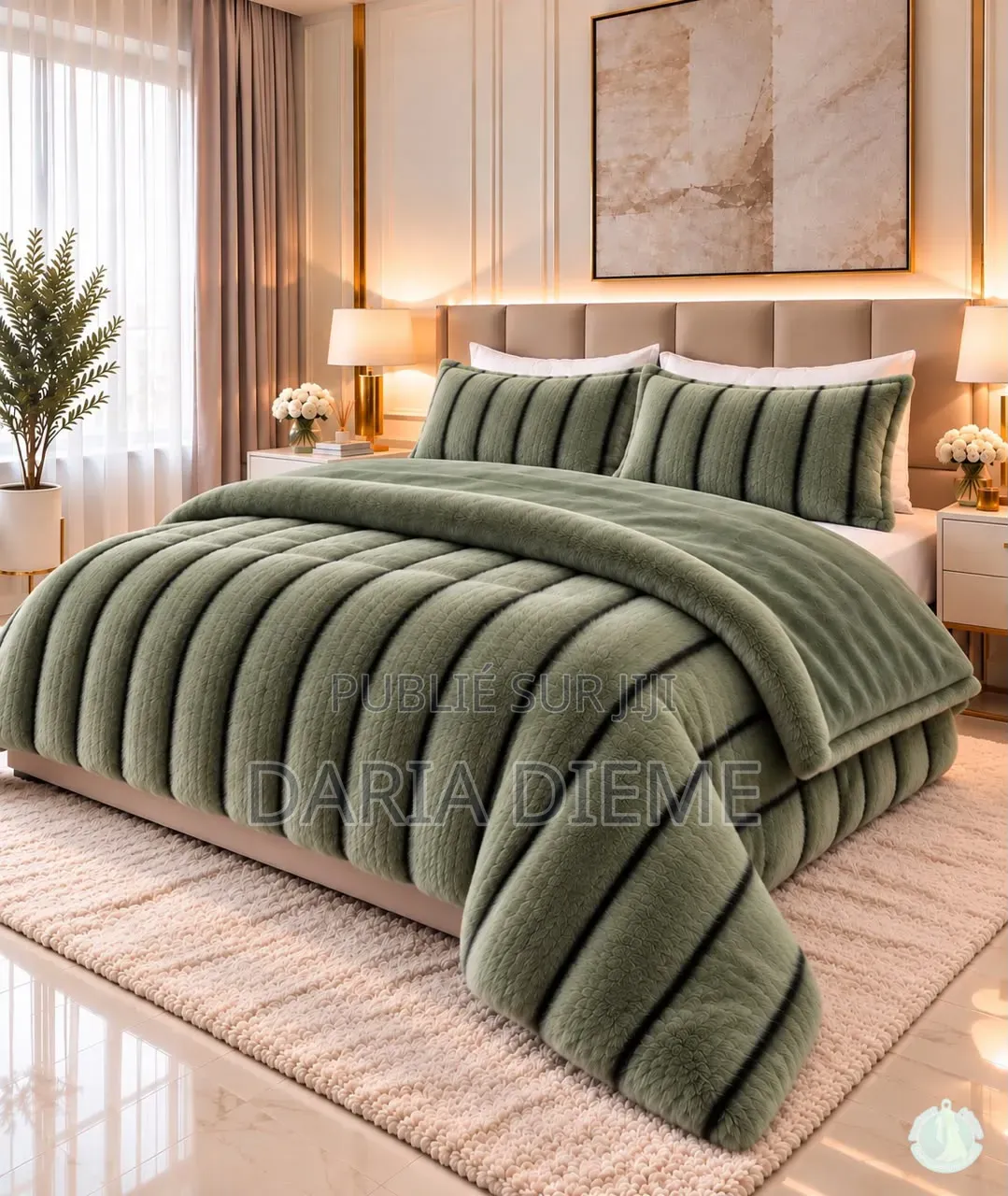Drap Couette Fourrure 3 Pièces