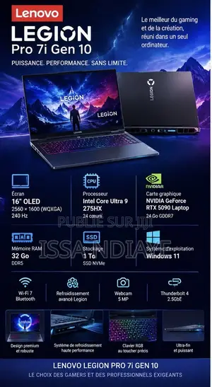 Nouveau Lenovo Legion 7 32GB Intel Core Ultra 9 SSD 1T