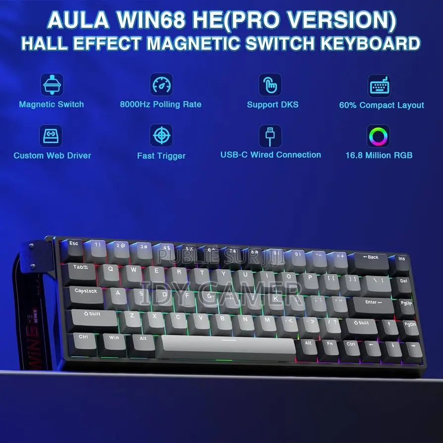 Clavier Magnetique Aula Win68he Pro